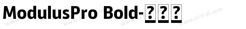 ModulusPro Bold字体转换